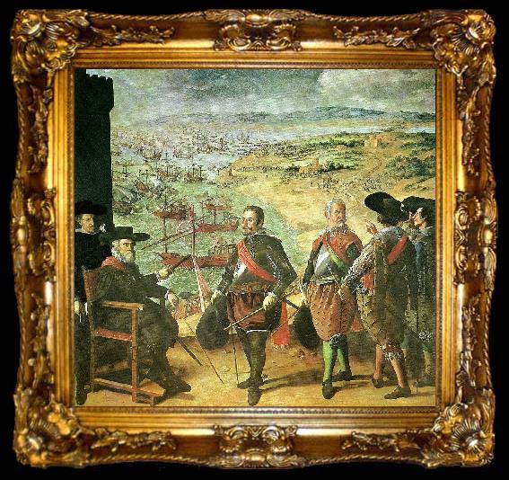 framed  Francisco de Zurbaran the defense of caadiz against the english, ta009-2